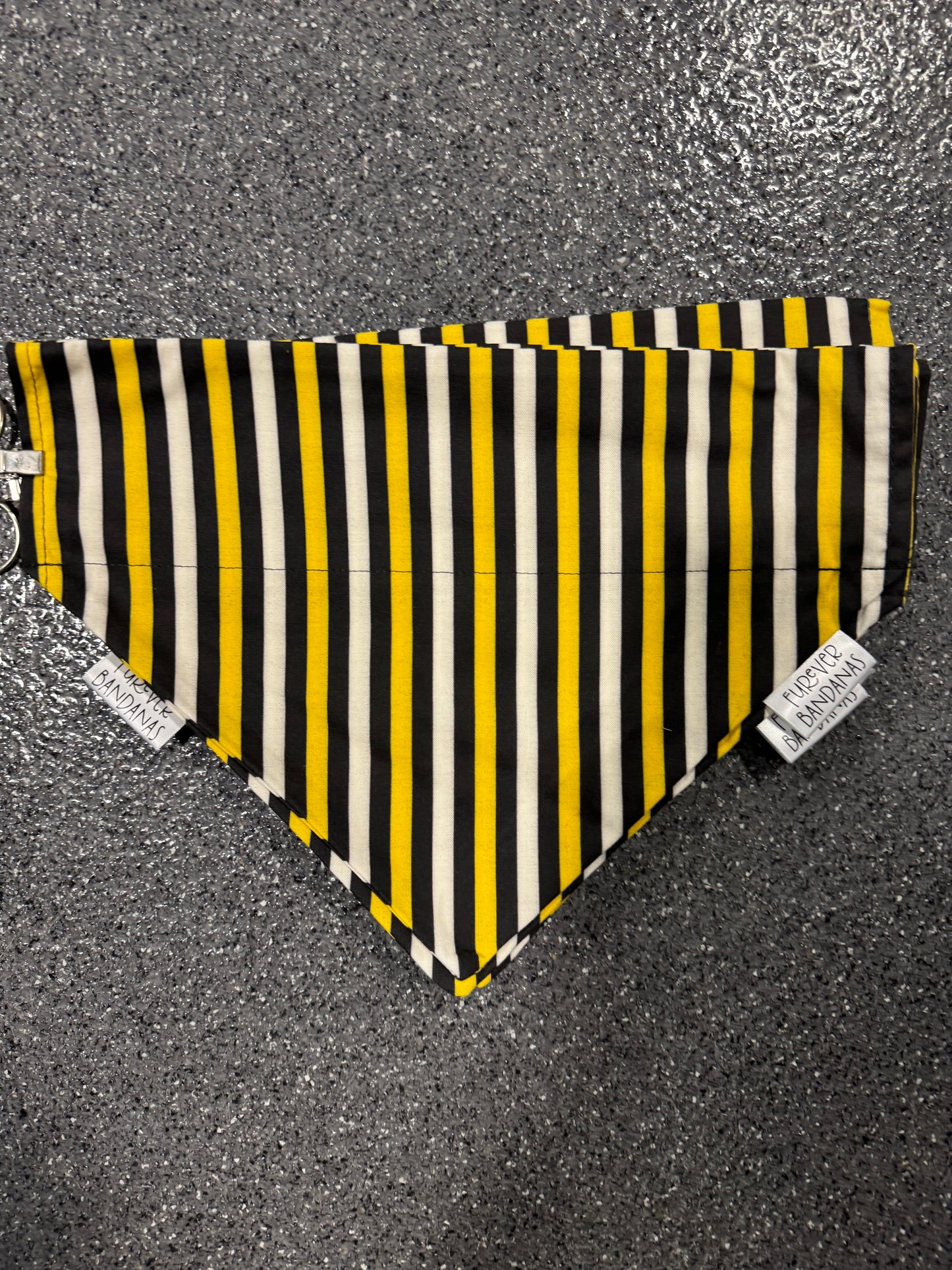 Black/Yellow Stripes Bandana