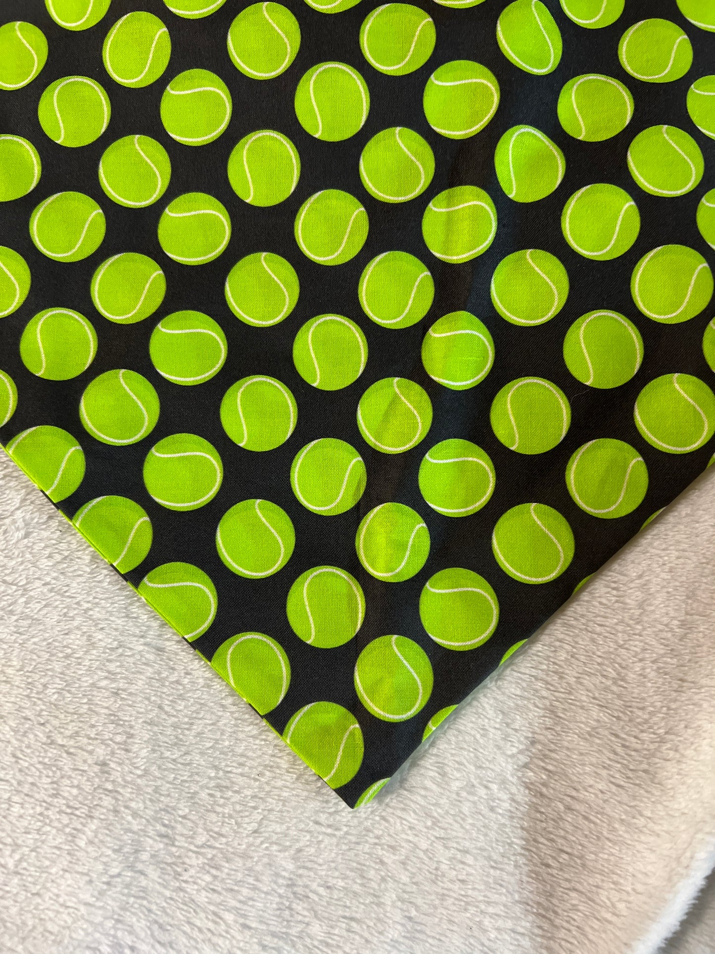 Black with Tennis Balls Bandana