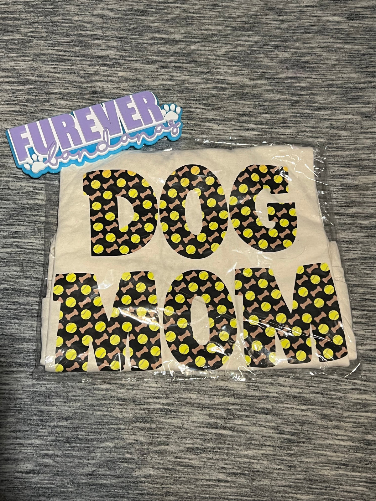 Bone & Tennis Ball Dog Mom T Shirt