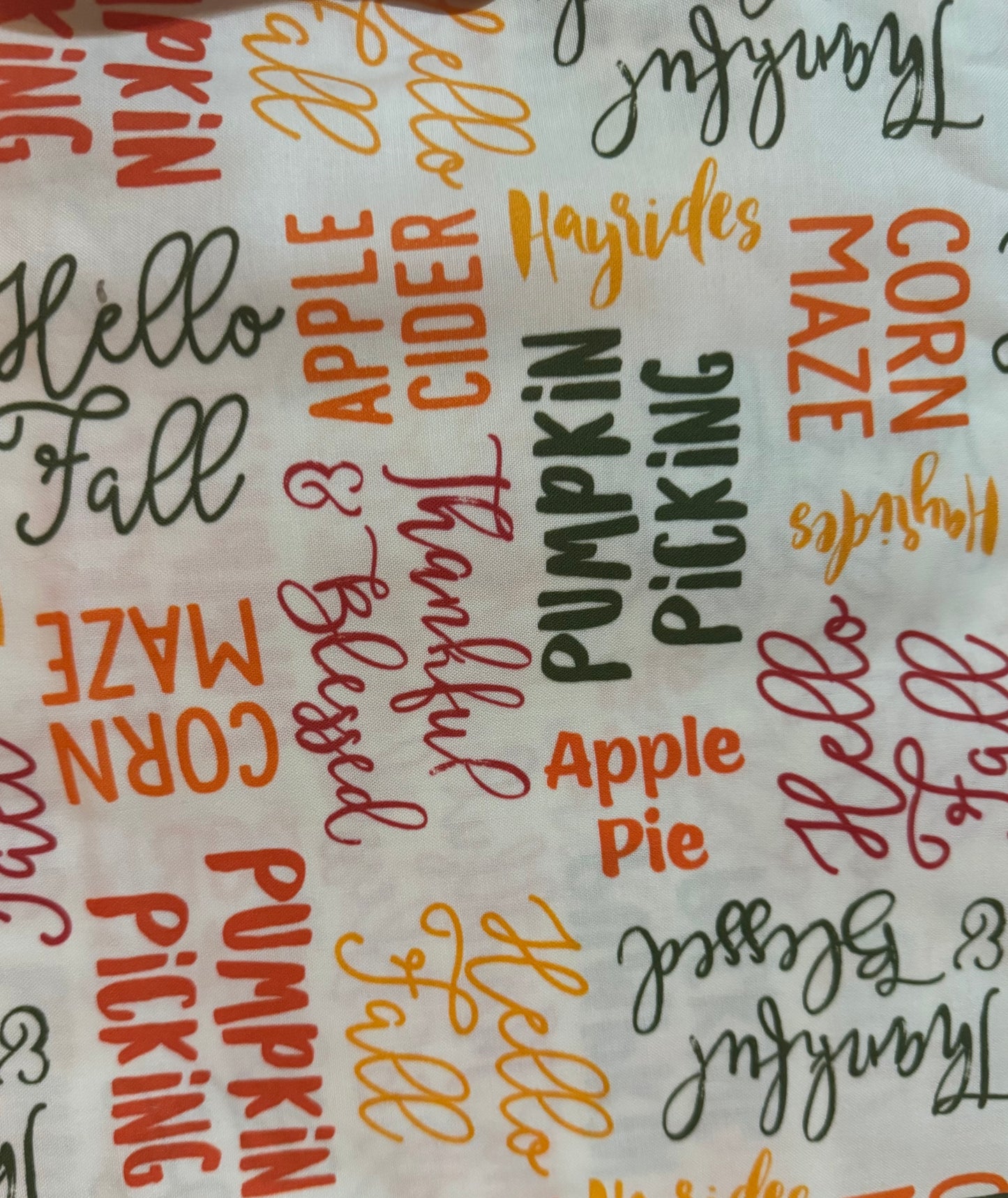 PREORDER Fall sayings Bandana