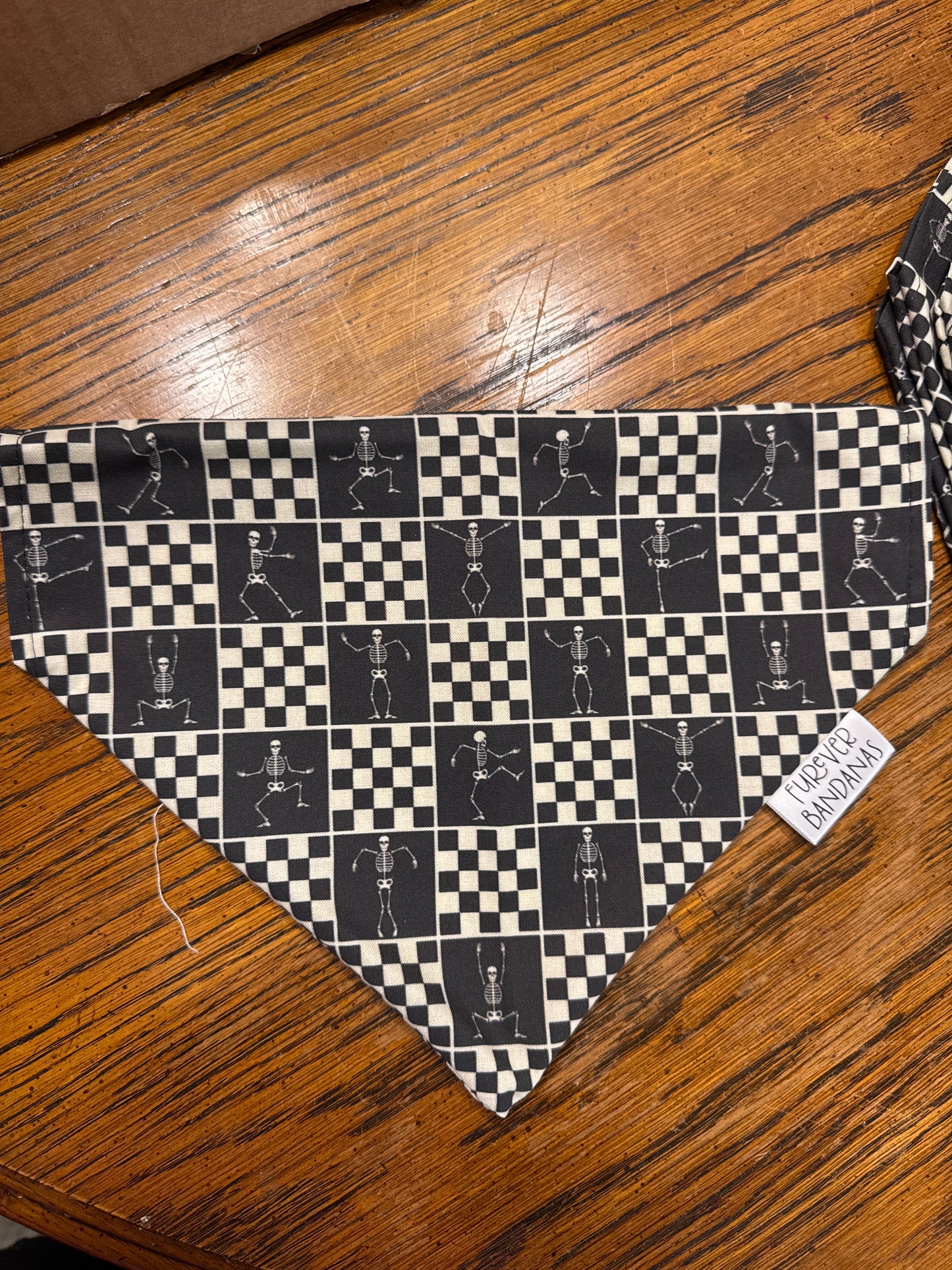 Skeleton Check Bandana