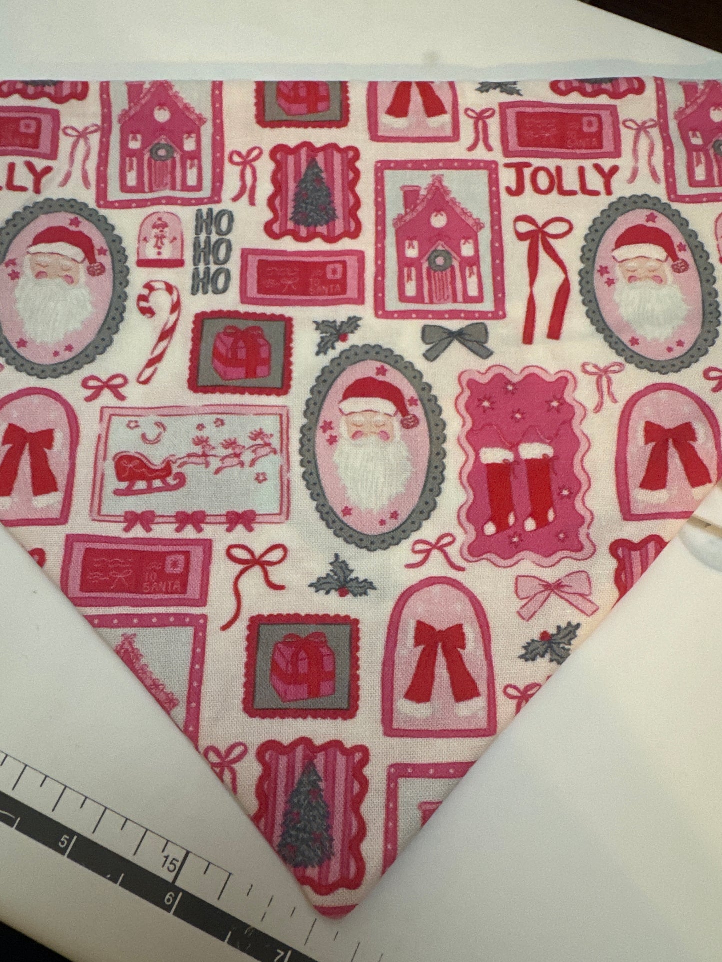 Pink Christmas Bandana