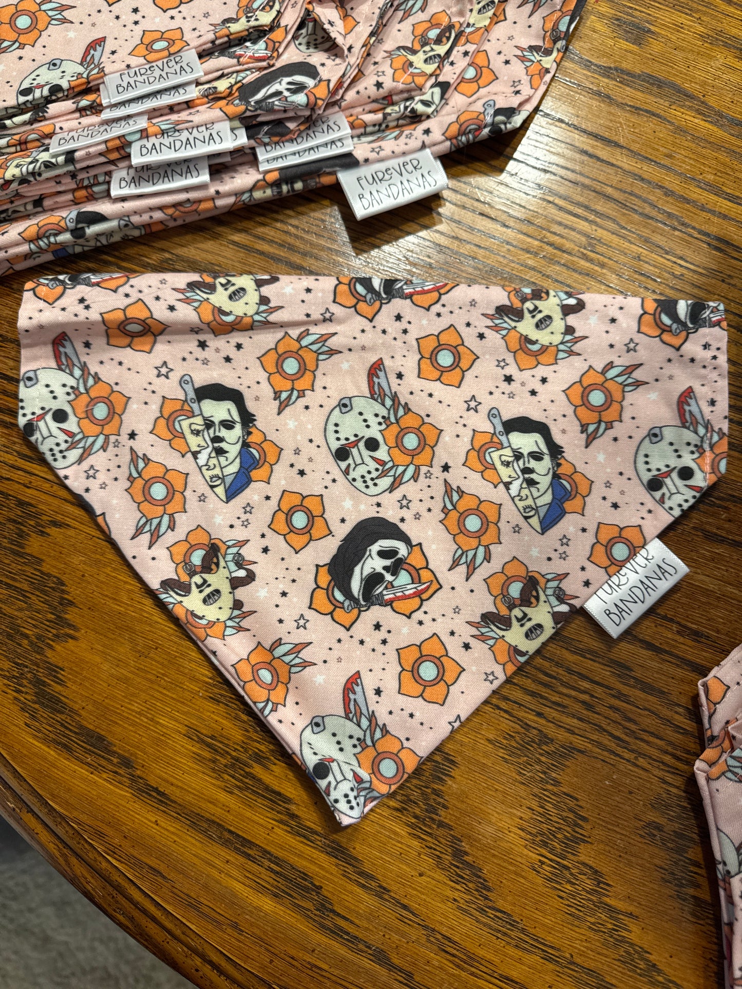 Horror Floral Bandana