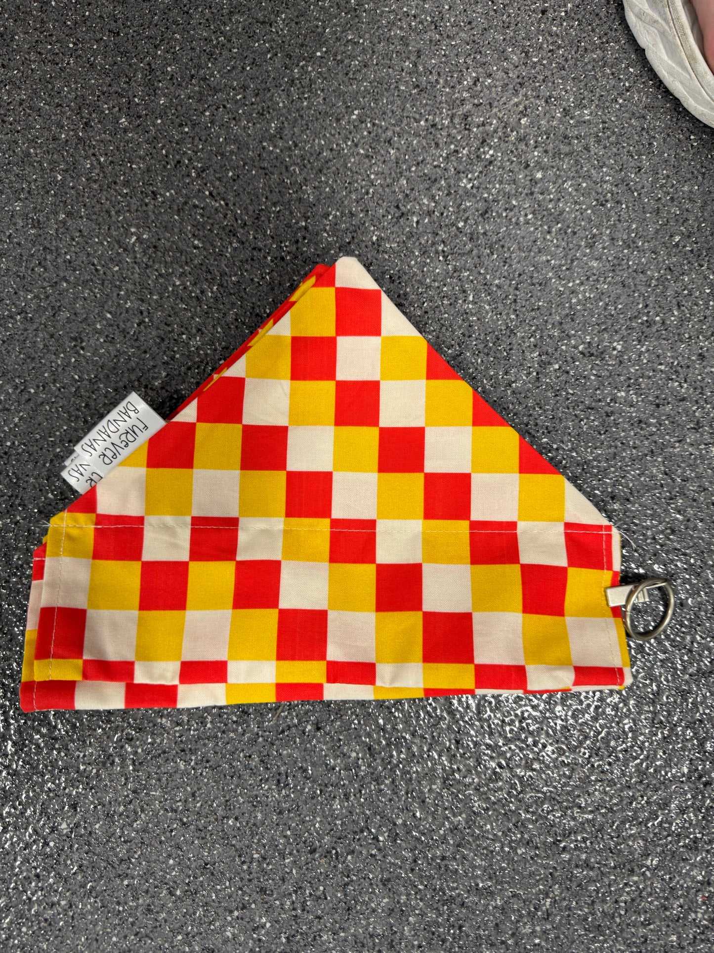 Red & Yellow check Bandana