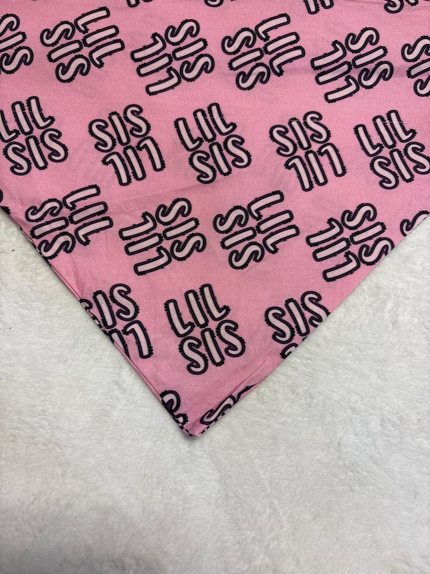 Pink Lil sis Bandana