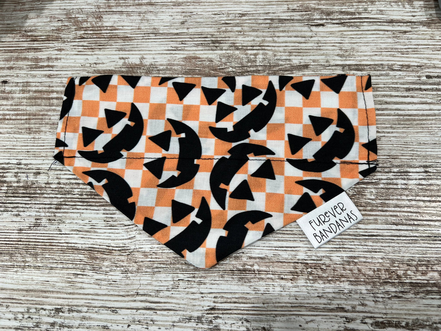 Plaid Jack O Lantern Bandana