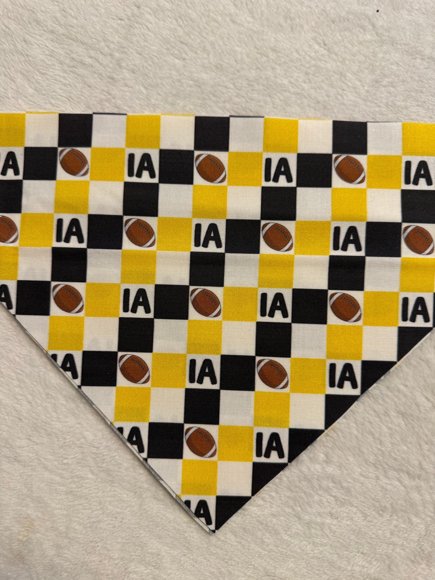 IA football plaid bandana