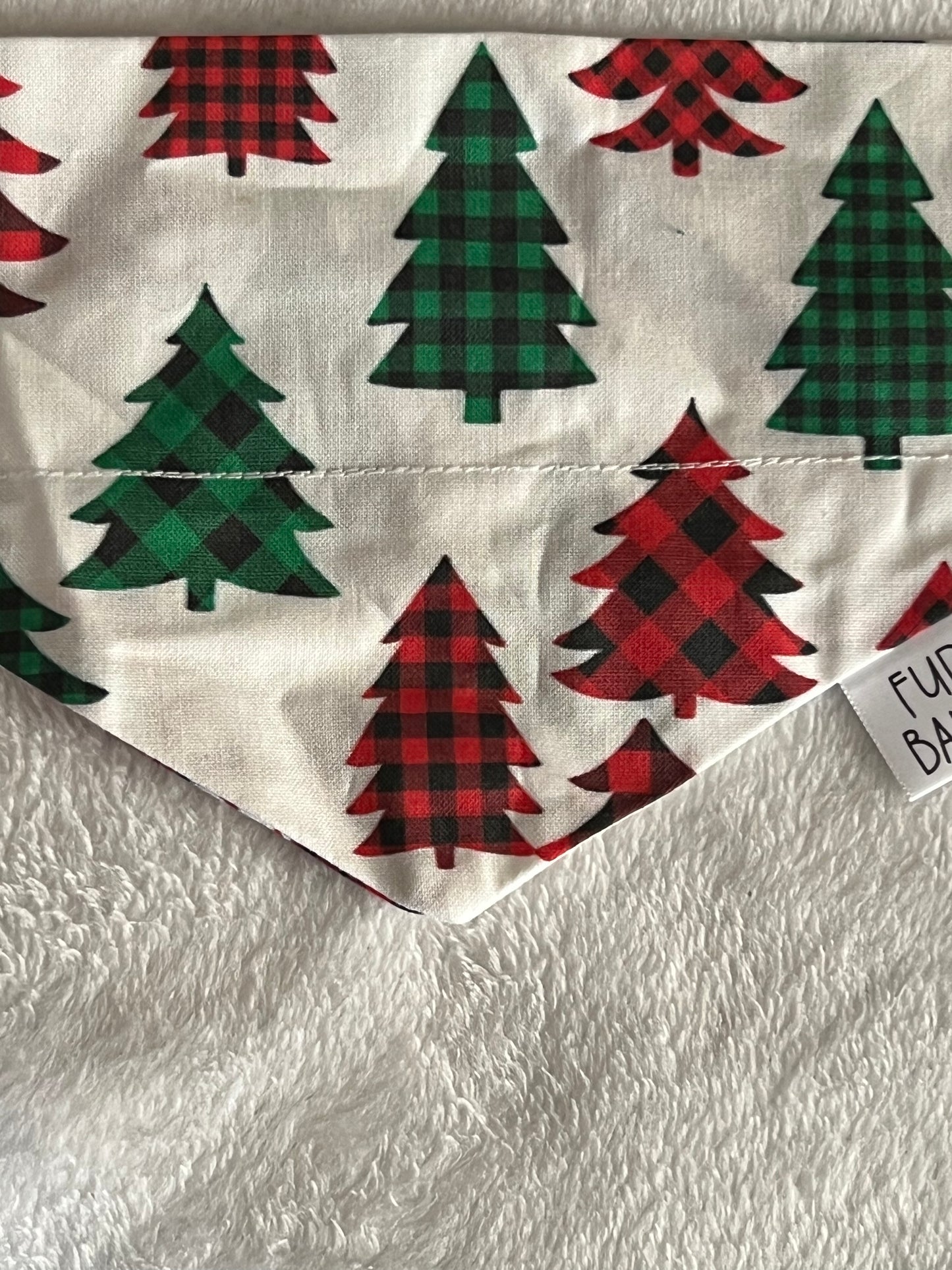 Plaid Christmas Tree Bandana