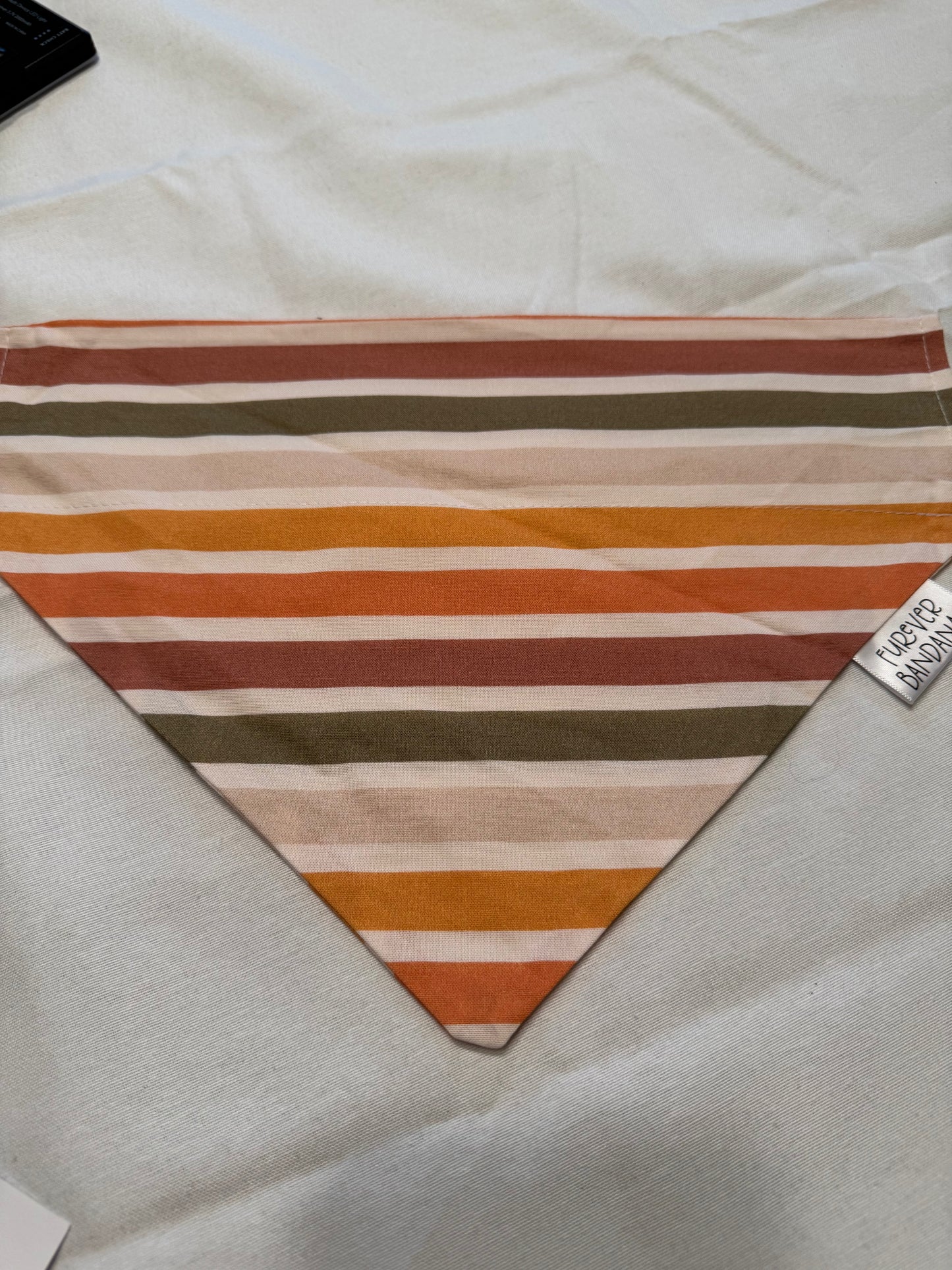 Neutral Stripes Bandana