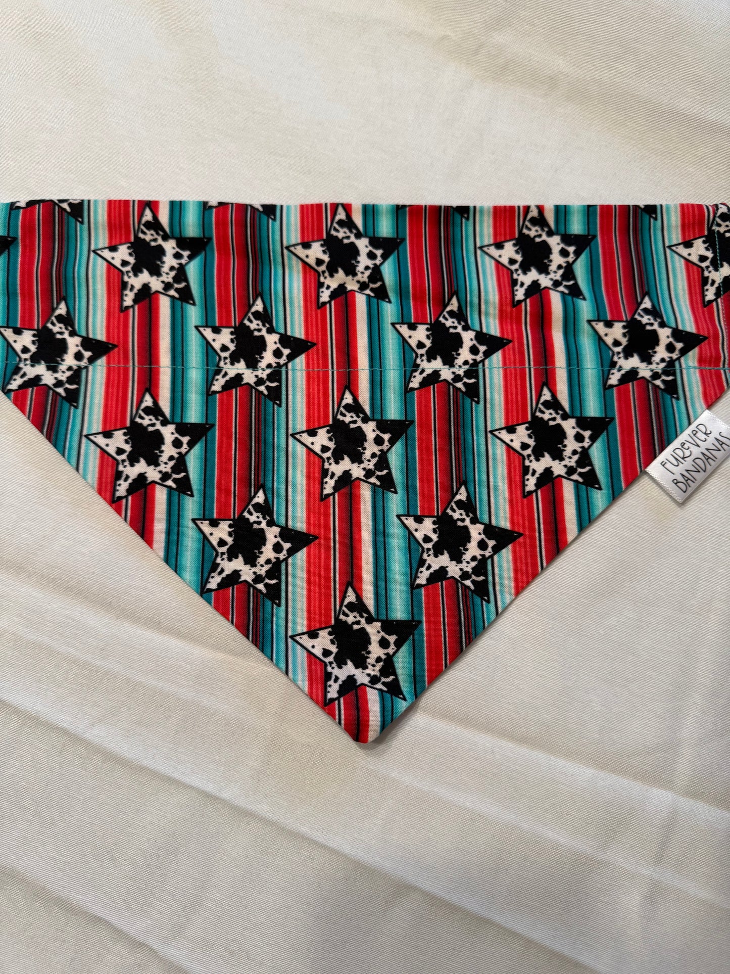 Serape and Cow print Bandana