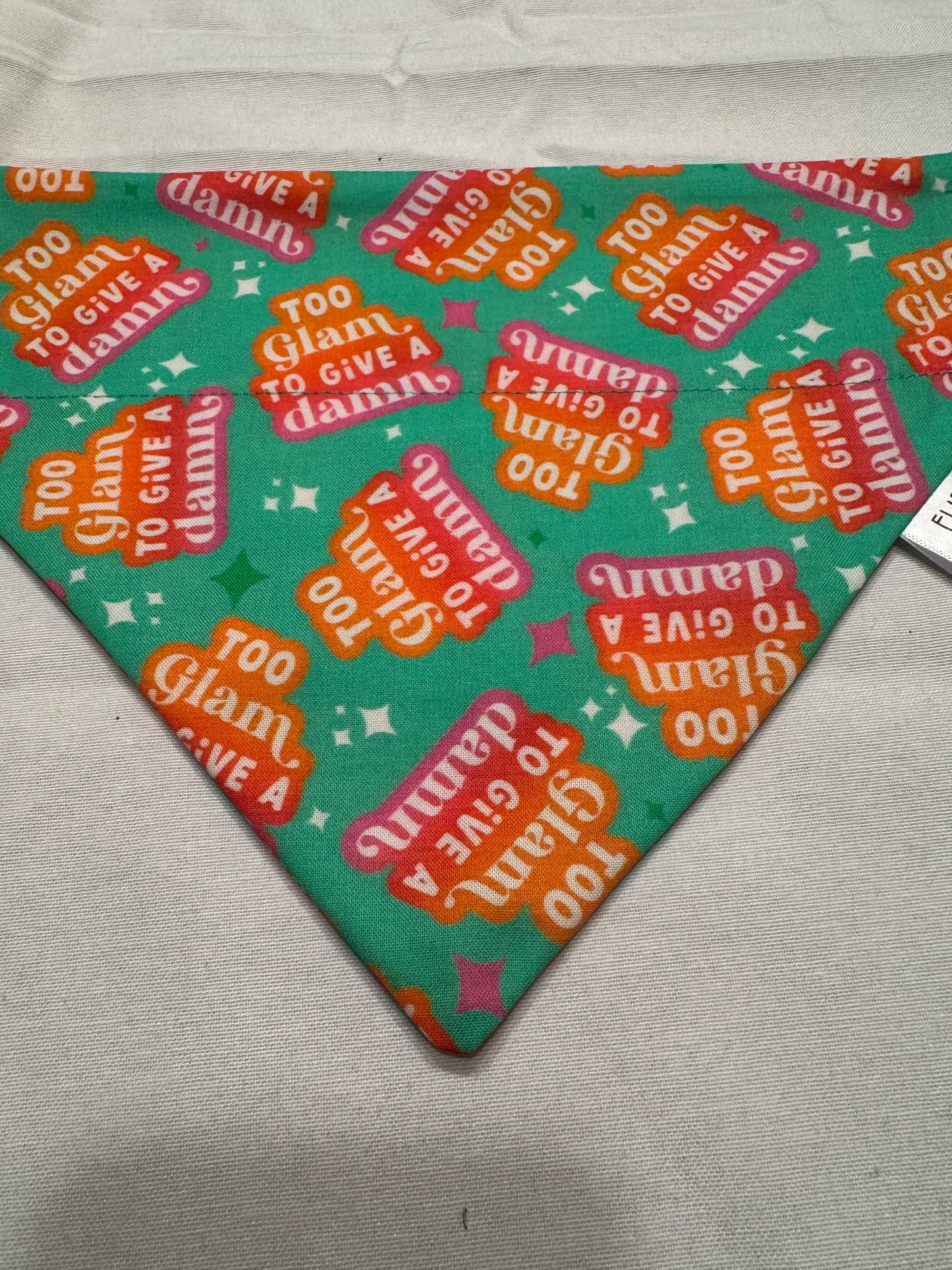 To glam to give a damn Bandana