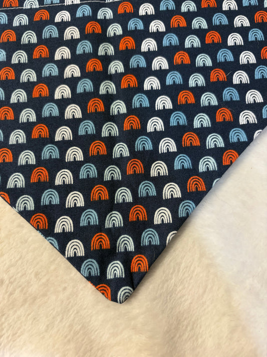 Red white and blue rainbows bandana