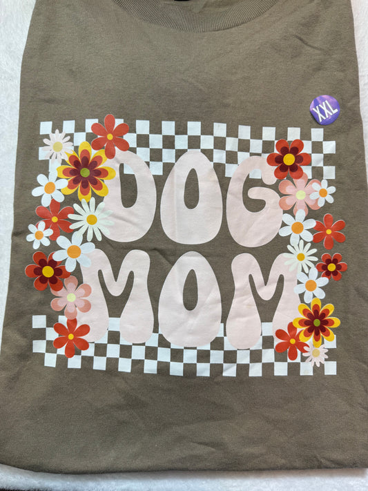 Floral Dog Mom T shirt