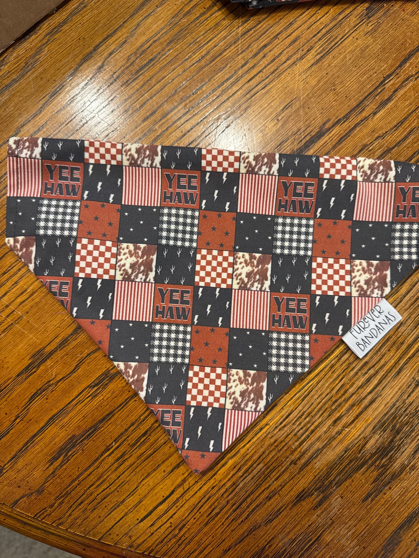 Yee Haw Plaid Bandana