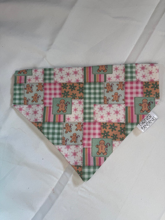 Gingerbread Patchwork Bandana