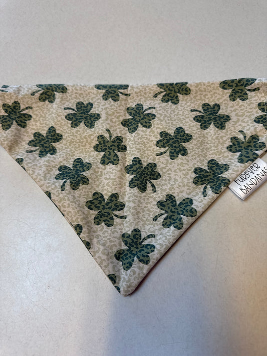 Leopard Shamrock Bandana