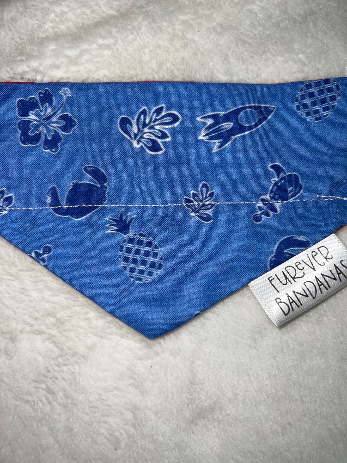 Reverse Tropical Print Bandana