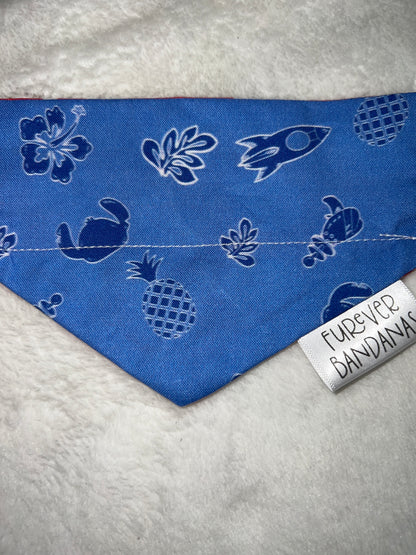 Reverse Tropical Print Bandana