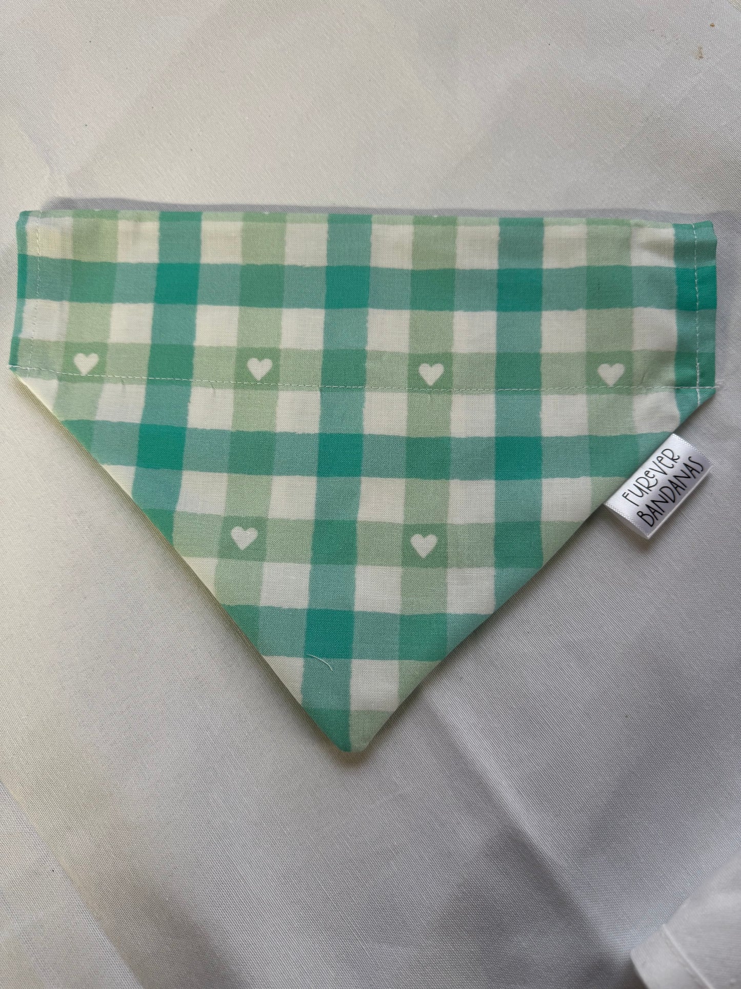 Plaid Hearts Bandana