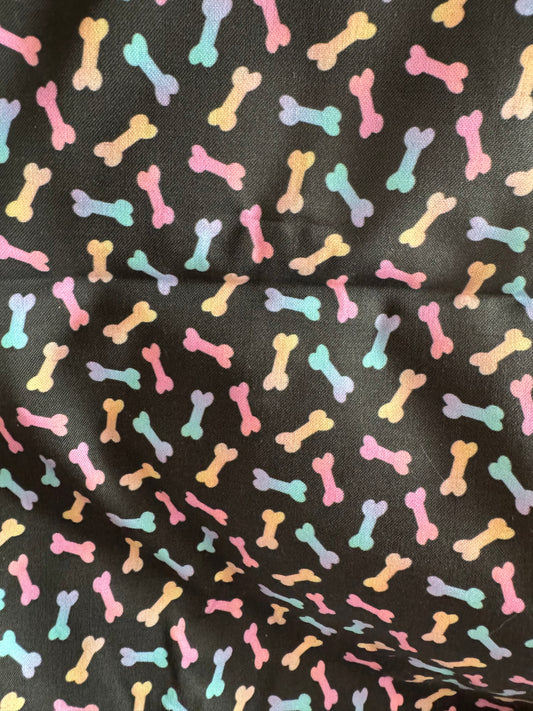 Tie dye bones collar