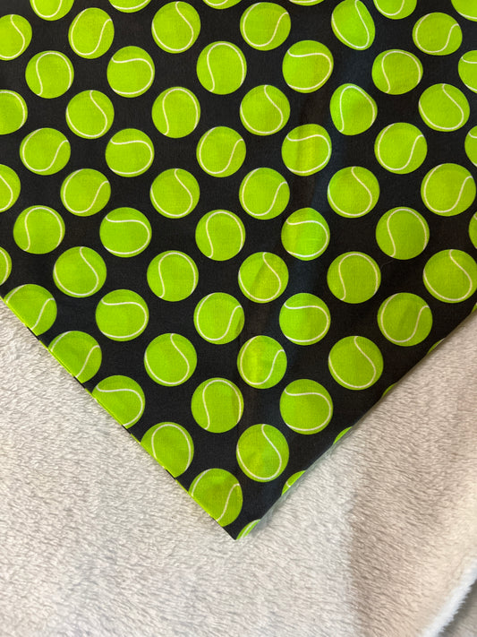 Black with Tennis Balls Bandana