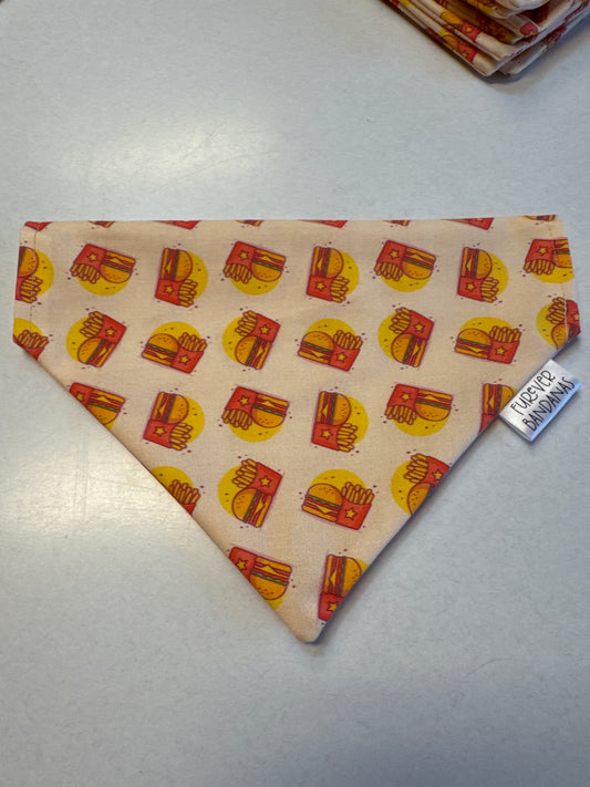 Hamburger & Fries Bandana