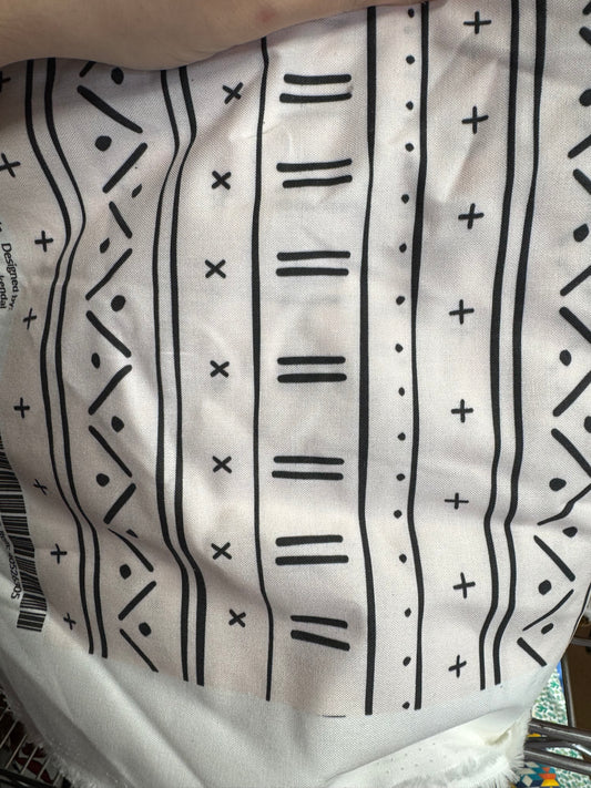 Black and White Aztec  collar