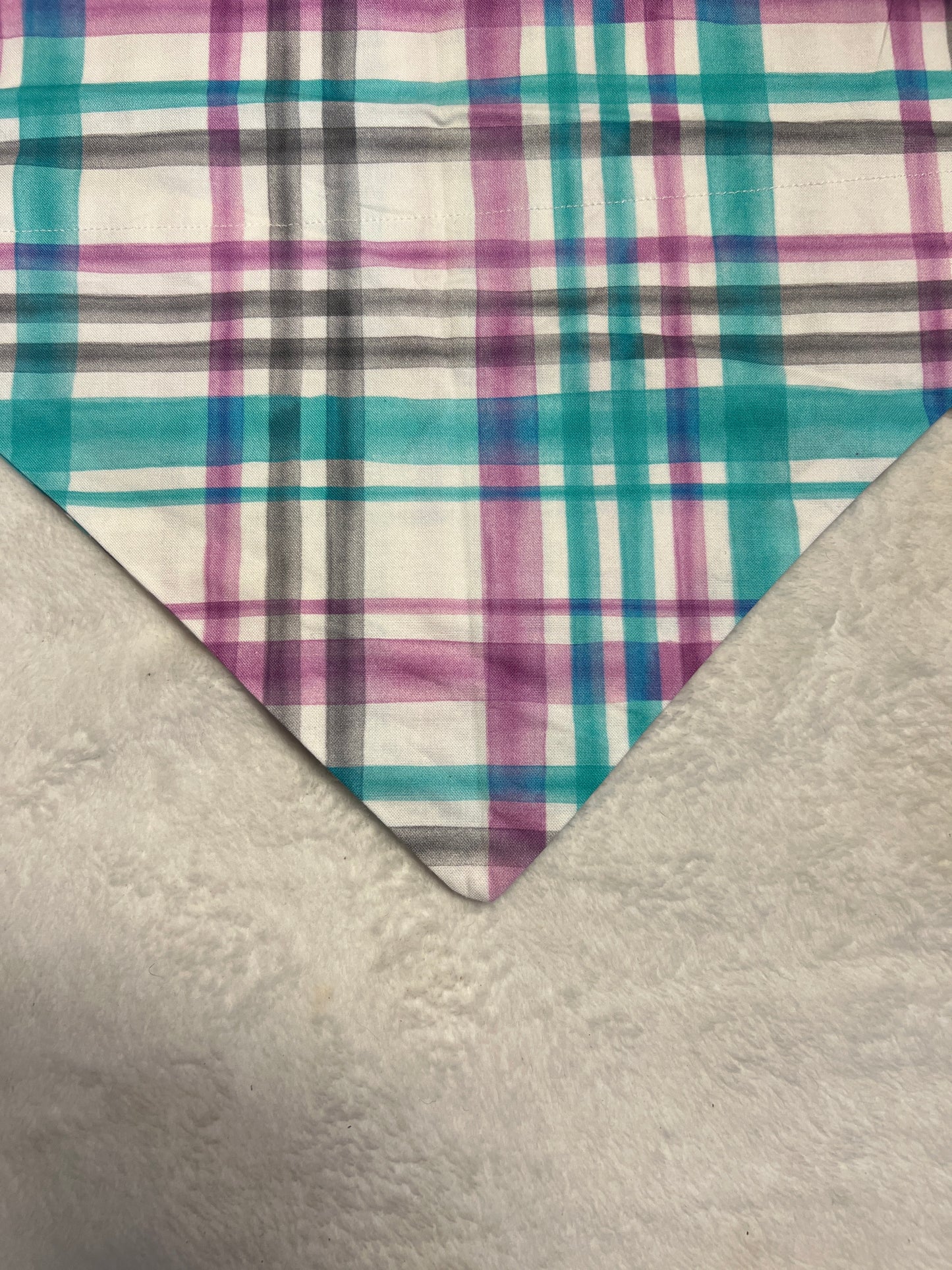 Purple,Teal, & Grey Bandana