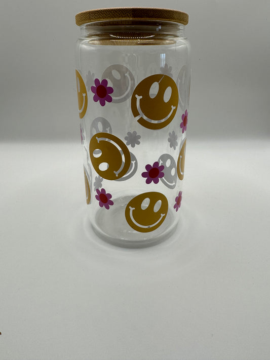 Smiley Glass cup