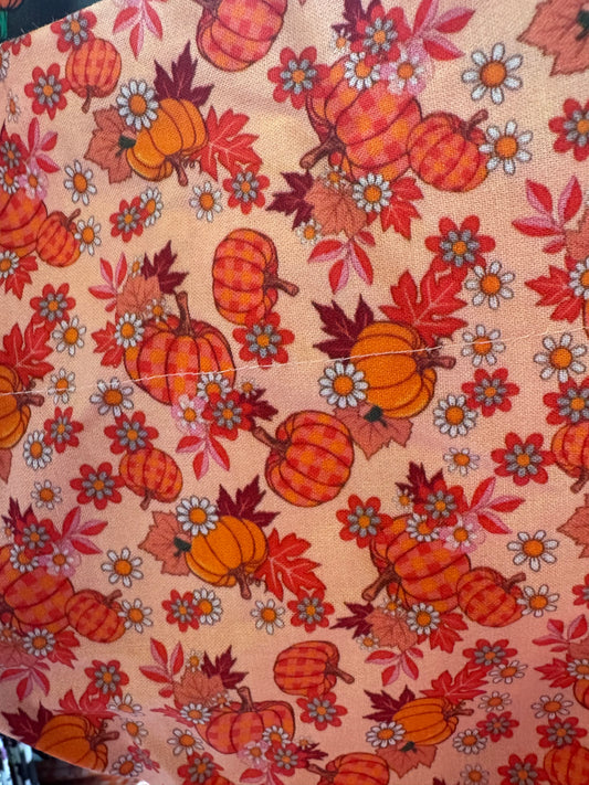 Pumpkin Floral Bandana