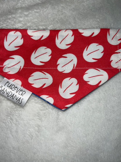 Reverse Tropical Print Bandana