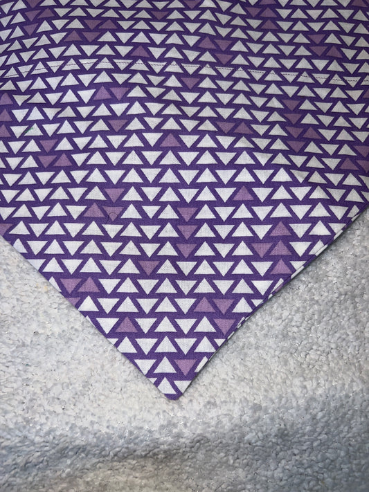 Purple and White Triangles
