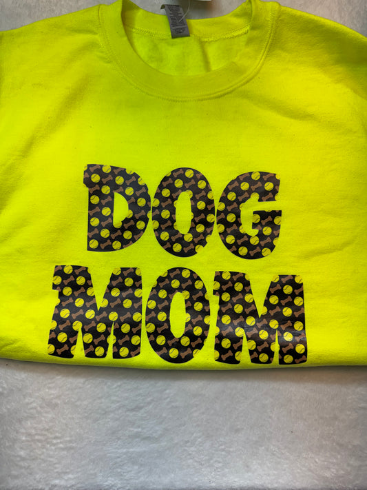 Neon Dog Mom Crewneck