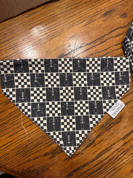 Skeleton Check Bandana