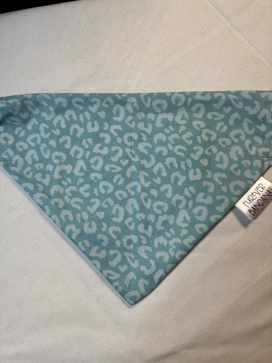 Blue cheetah Bandana