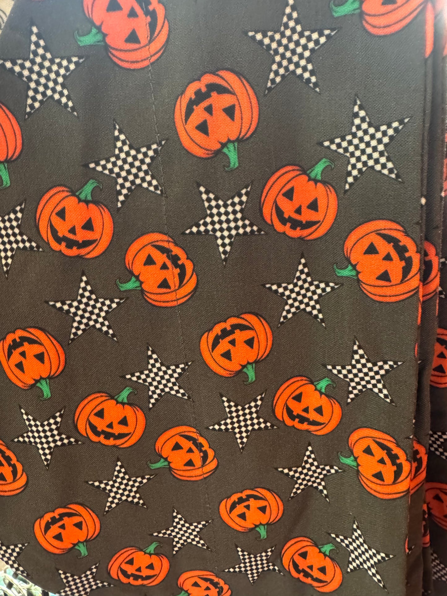 Checkered Pumpkin Star Bandana