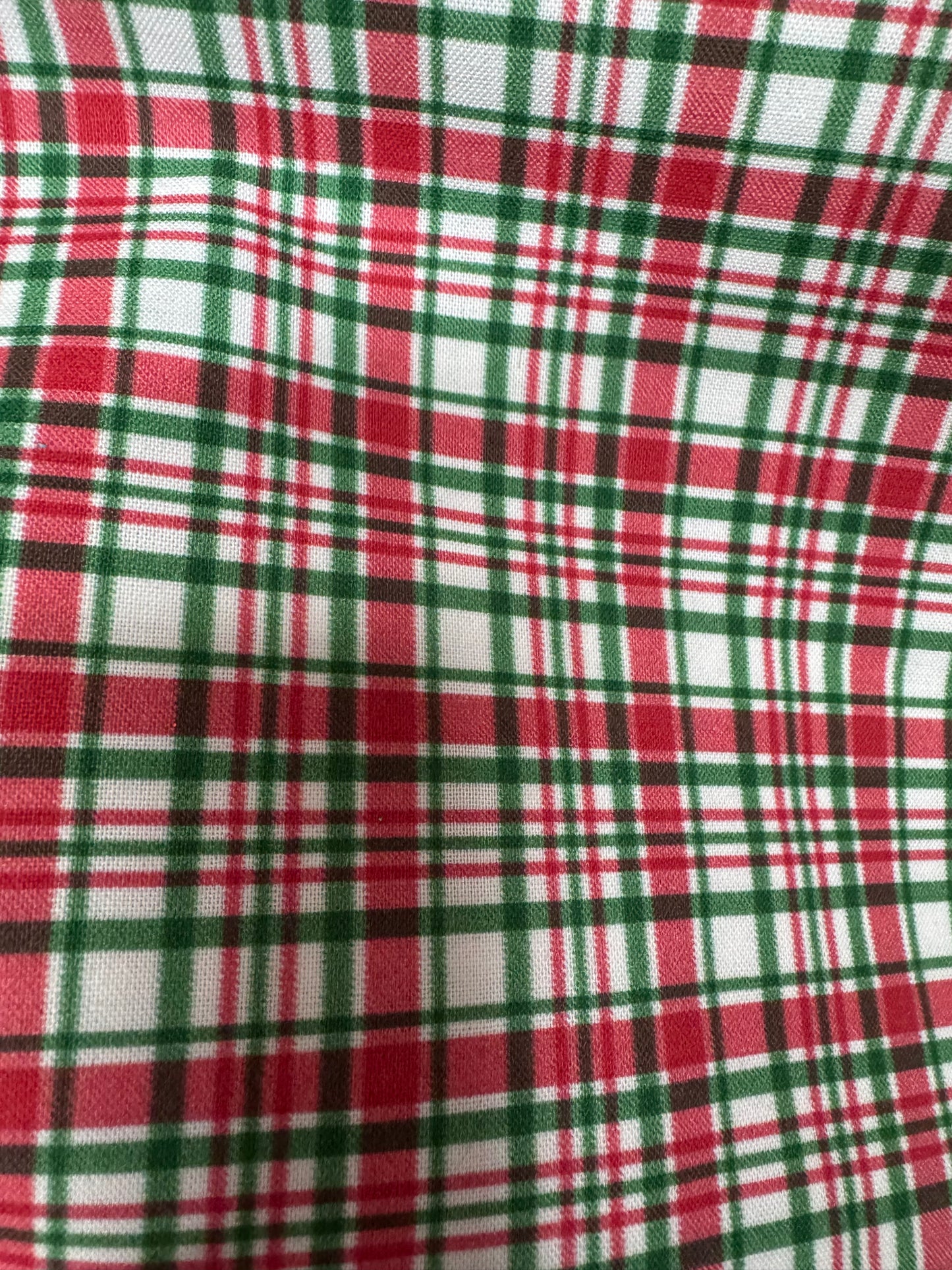 Christmas Plaid collar