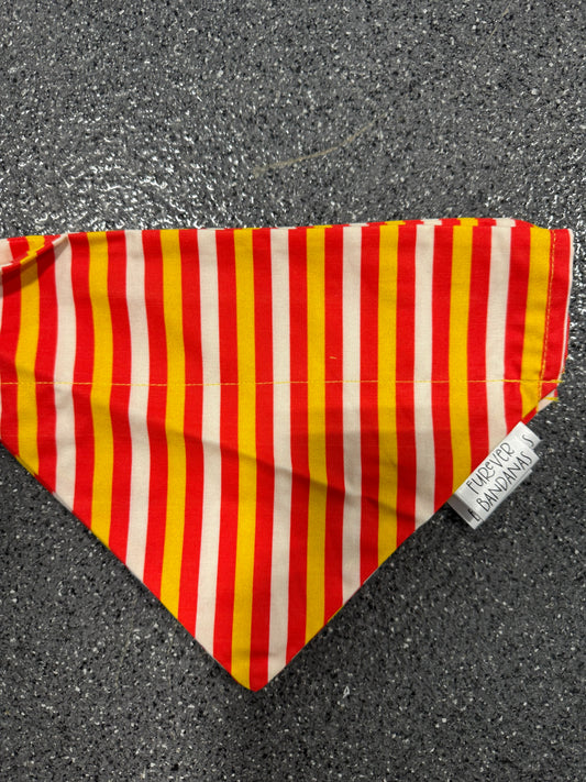 Red & Yellow Stripes Bandana