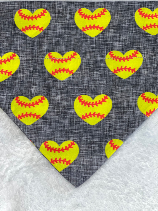 Tennis Ball Hearts Bandana