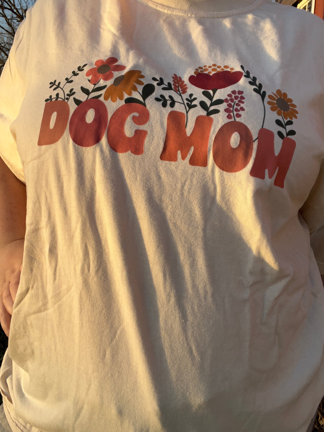 Floral Dog mom  T-Shirt
