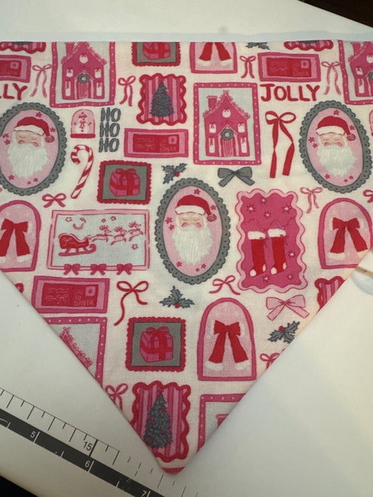 Pink Christmas Bandana