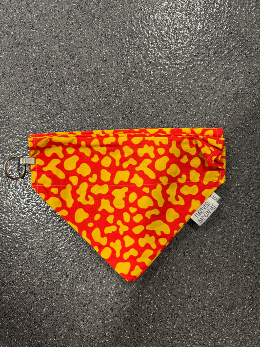 Red & Yellow cow Bandana
