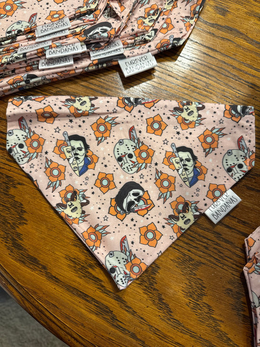 Horror Floral Bandana