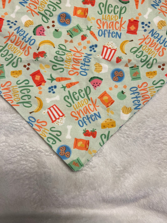 Sleep Hard Snack Often Bandana