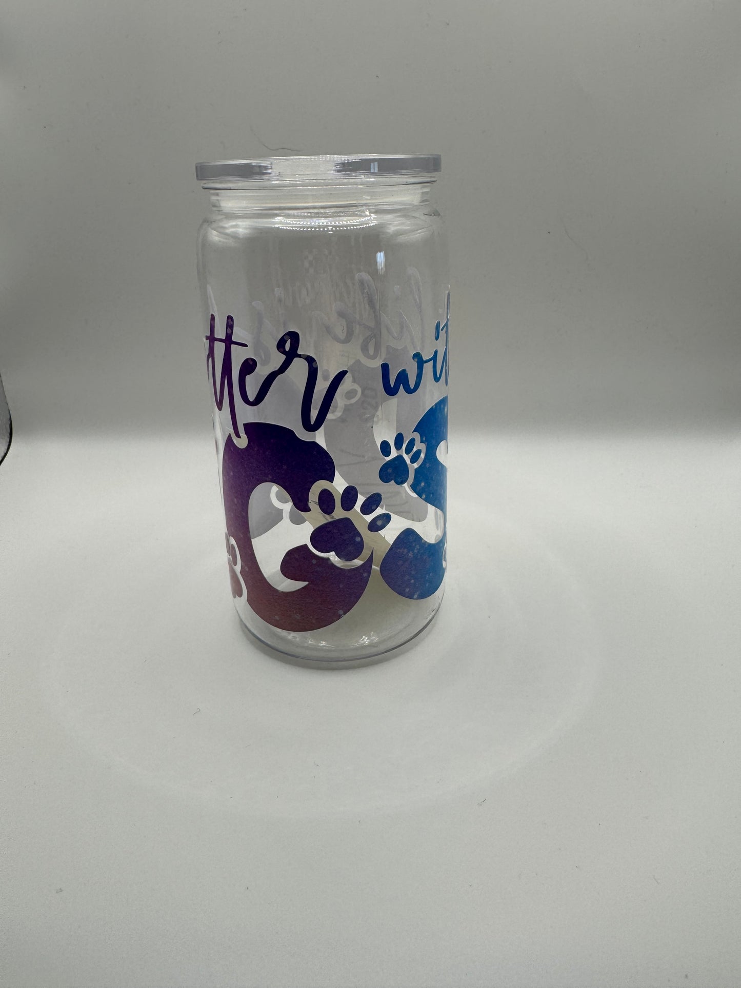 Life’s better with dogs plastic cup
