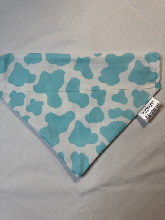 Blue Cow print Bandana