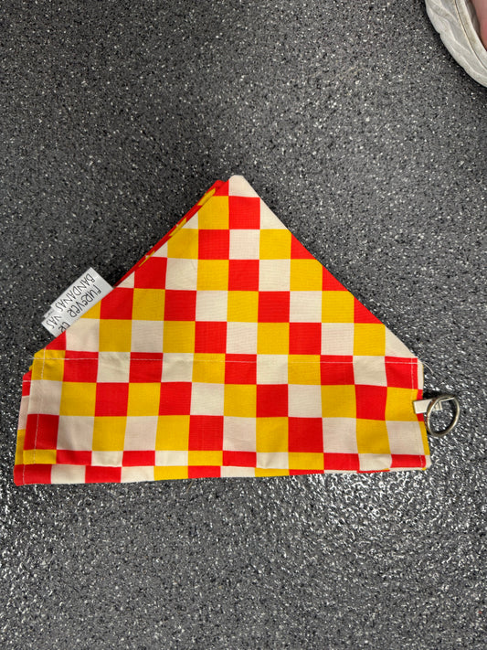 Red & Yellow check Bandana