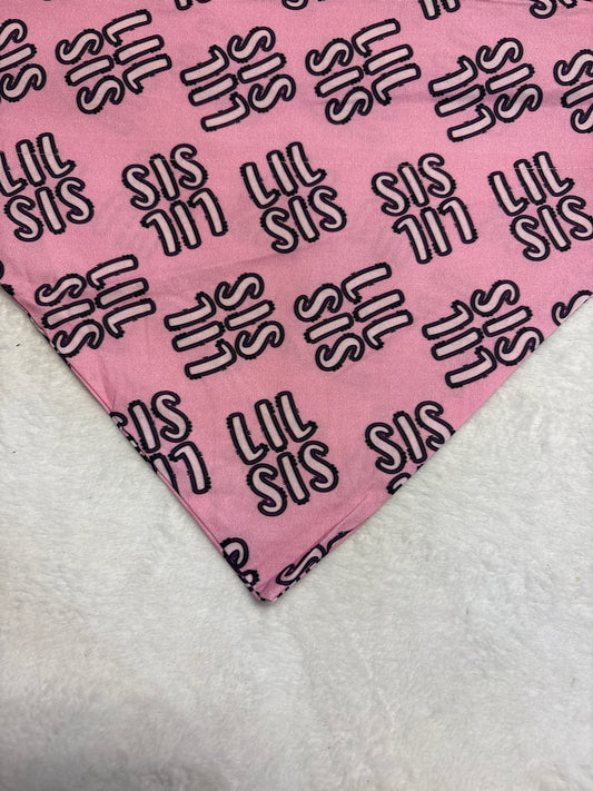 Pink Lil sis Bandana