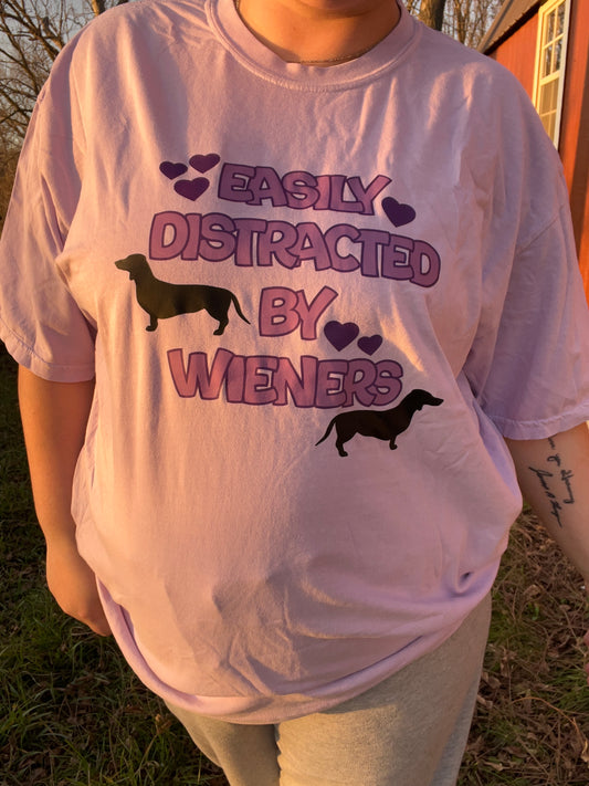 Easily distracted by wieners  T-Shirt