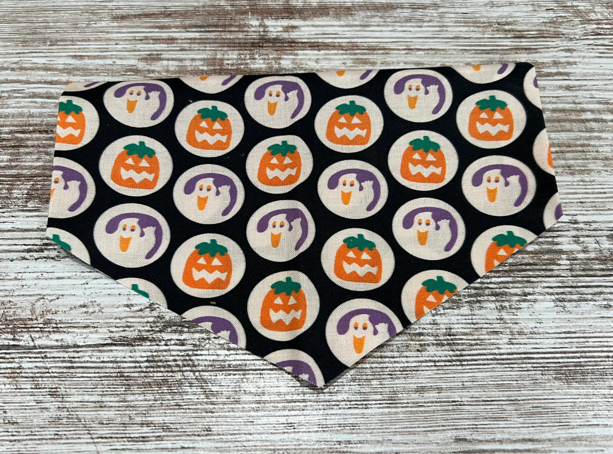 Ghost & Pumpkin Cookie Bandana
